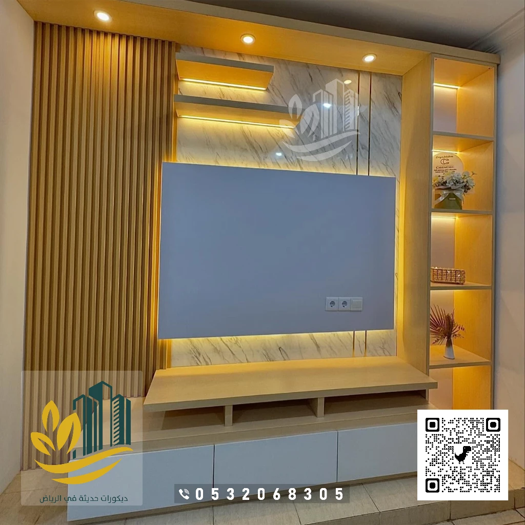 الرئيسية 11 تركيب خلفيات شاشة بديل خشب مع إضاءة في الرياض