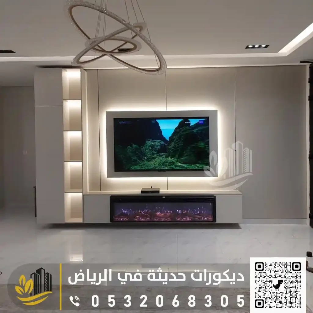 ديكورات شاشات خشب بالرياض في حي حطين