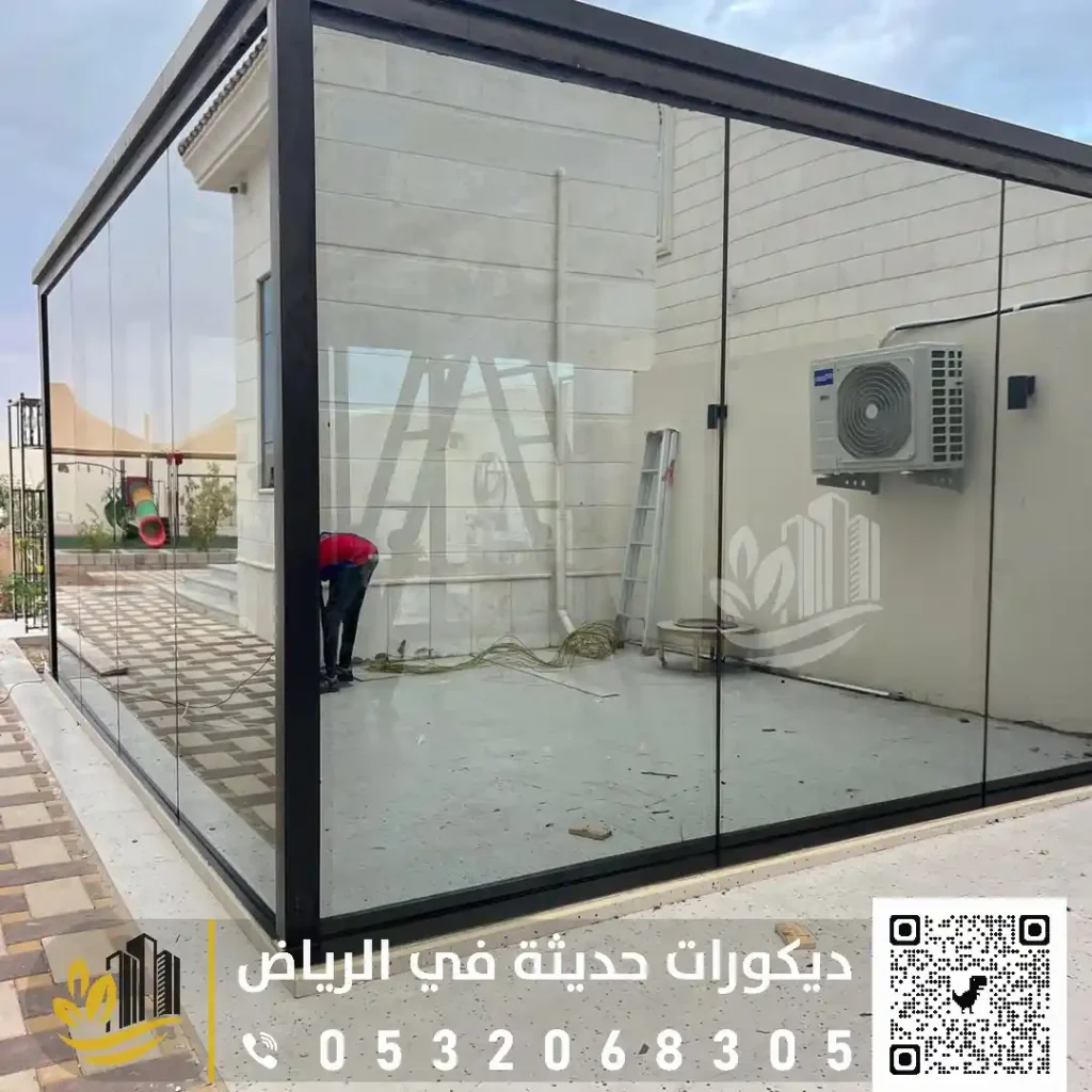 أسعار الغرف الزجاجية للسطح في الرياض في حي الملقا
