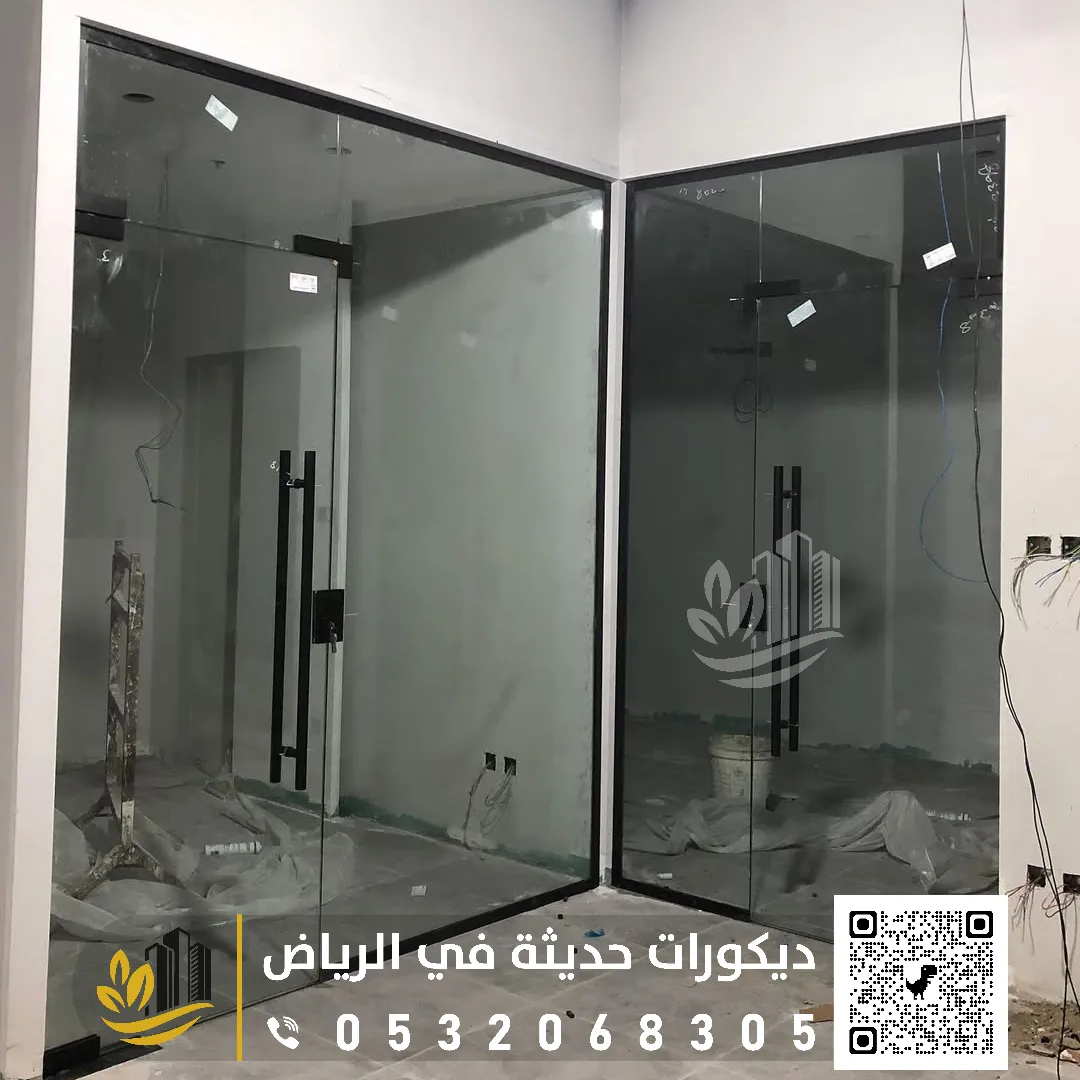 تركيب ابواب زجاج بالرياض حي الروضه