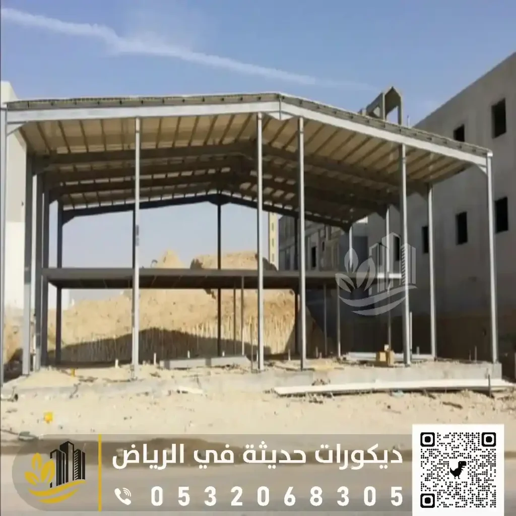 تركيب احدث الهناجر في الرياض في حي قرطبة