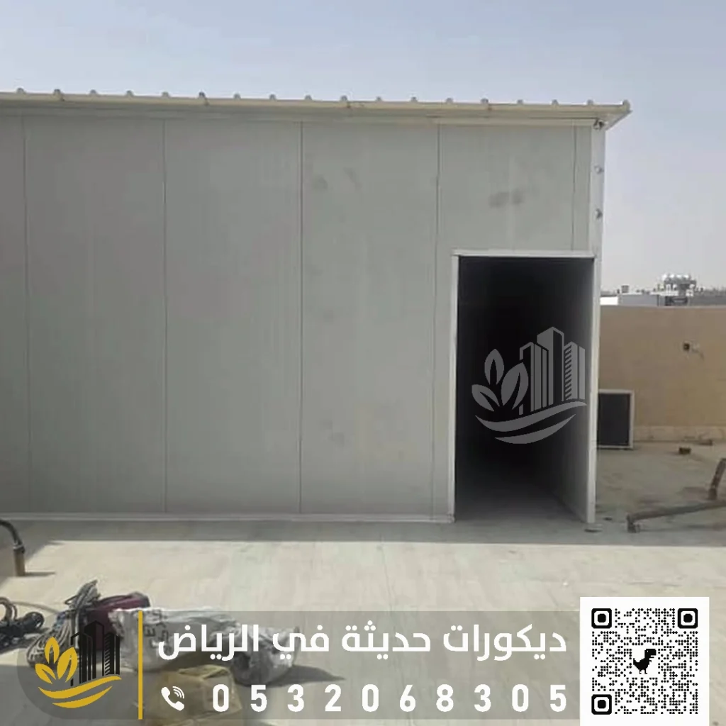 مقاول تركيب ساندوتش بانل بالرياض 0558393231 سندوش بانل بتصميم عصري في الرياض 40 تركيب سقف ساندوتش بانل في شمال الرياض في حي الياسمين