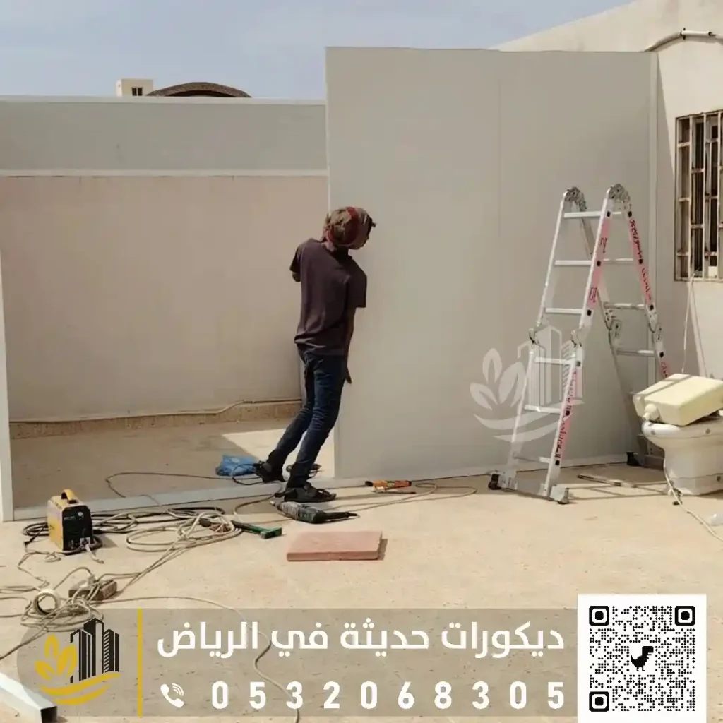 مقاول تركيب ساندوتش بانل بالرياض 0558393231 سندوش بانل بتصميم عصري في الرياض 45 ملاحق الساندوتش البانل في شرق الرياض في حي الروضة