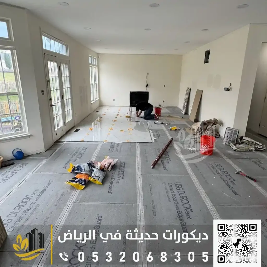 ارضيات اسمنت بورد في شمال الرياض فلي حي الصحافة