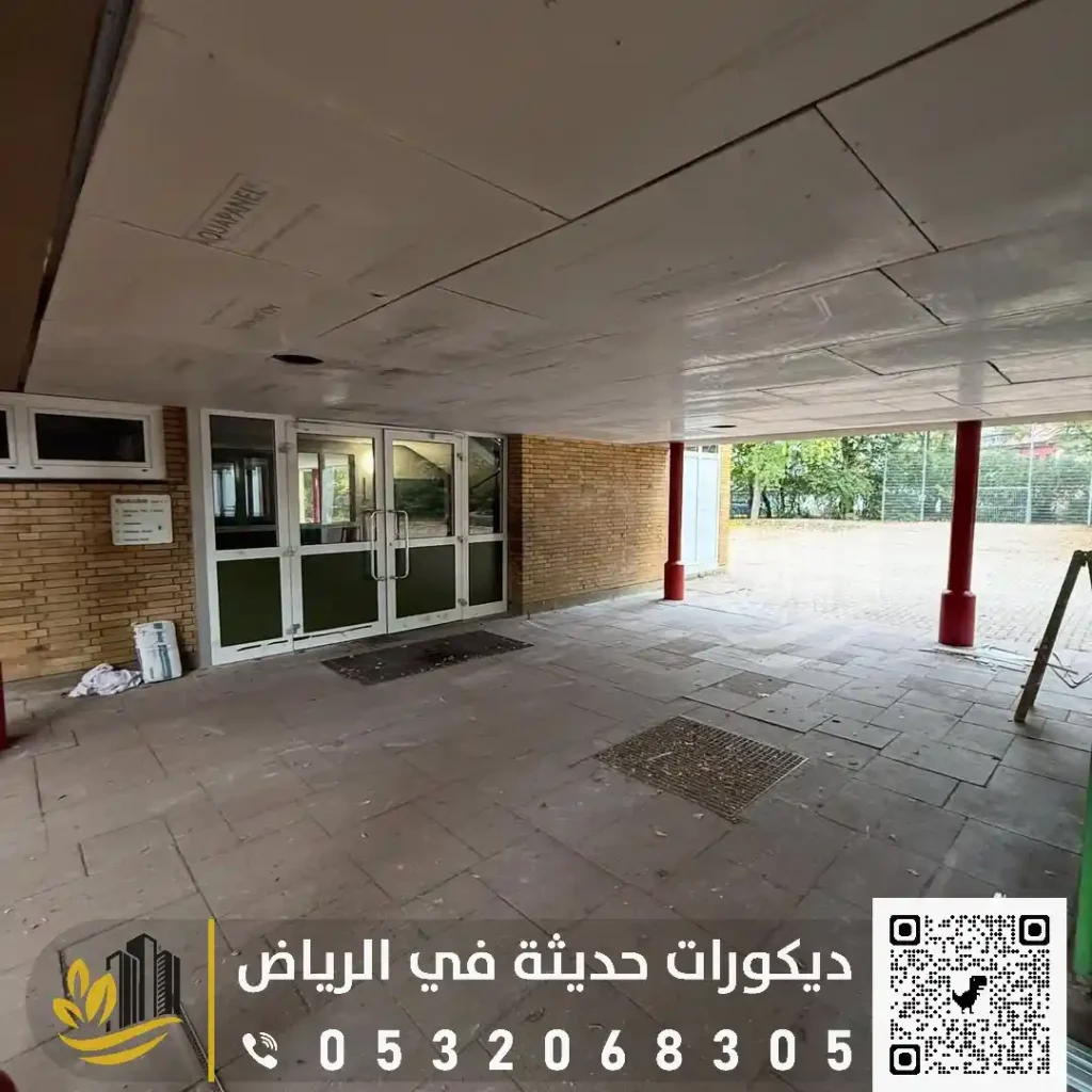 الواح الاسمنت البورد للاسقف في شرق الرياض في حي قرطبة