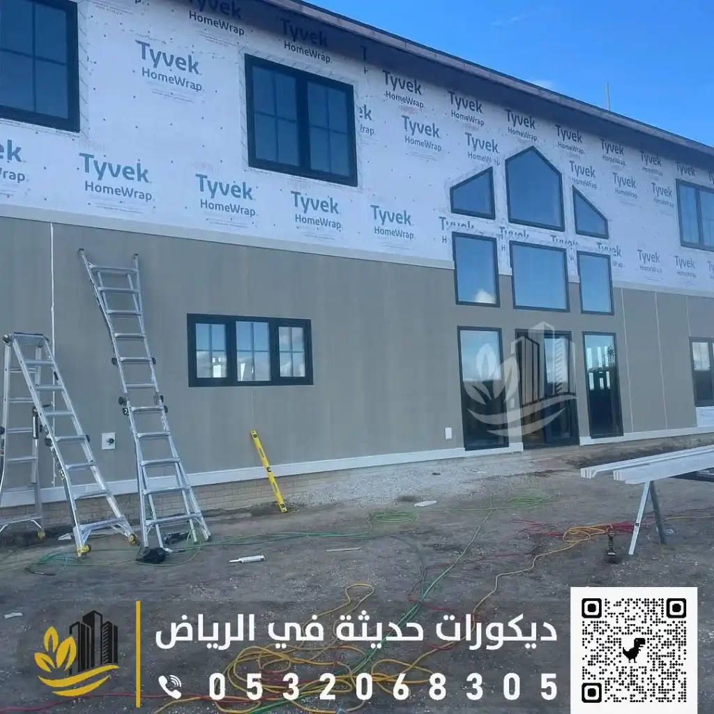 معلم اسمنت بورد في شمال الرياض في حي الصحافة