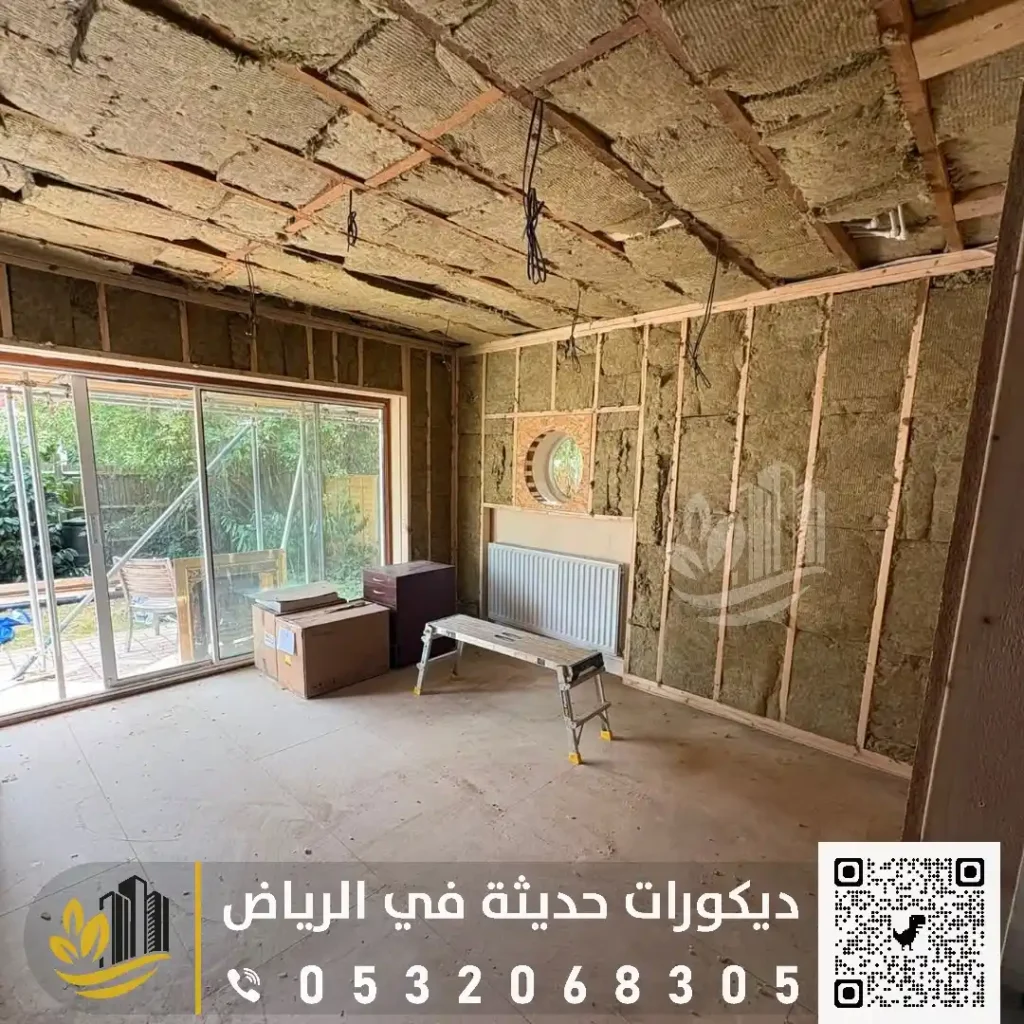 الجدران الداخلية العازلة للصوت في غرب الرياض في حي البديعة